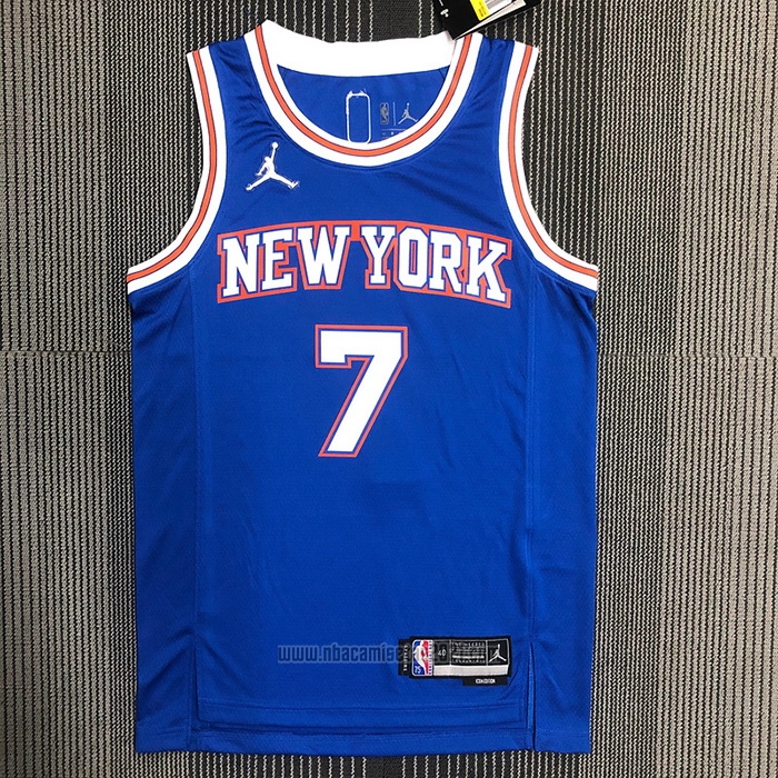 Camiseta New York Knicks Carmelo Anthony #7 Statement 2020-21 Azul